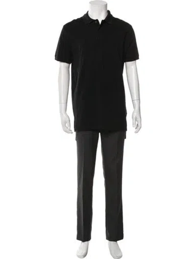Pre-owned Givenchy Collar Short Sleeve Polo Shirt In Black