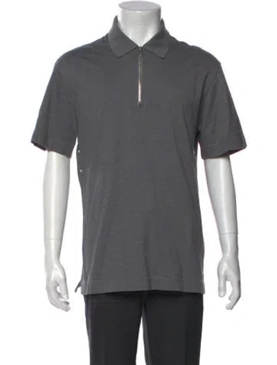 Pre-owned Givenchy Collar Short Sleeve Polo Shirt In Gray