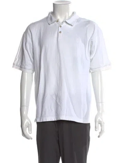 Pre-owned Givenchy Collar Short Sleeve Polo Shirt In White