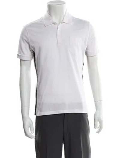 Pre-owned Givenchy Collar Short Sleeve Polo Shirt In White