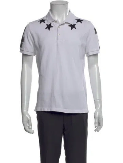 Pre-owned Givenchy Collar Short Sleeve Polo Shirt In White