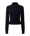 Givenchy Collared Half-button Long Sleeve Knit Top In Black