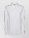 GIVENCHY COLLARED LONG SLEEVE SHIRT WITH SHIRTTAIL HEM