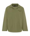 Givenchy Collared Long-sleeve Top In Green