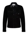 Givenchy Collared Long-sleeved Leather Jacket In Black