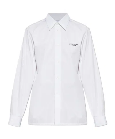 Givenchy Collared Long-sleeved Shirt In Multi