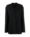 Givenchy Collarless Single-breasted Jacket In Black