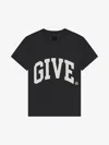 GIVENCHY GIVENCHY COLLEGE BOXY FIT T-SHIRT IN COTTON