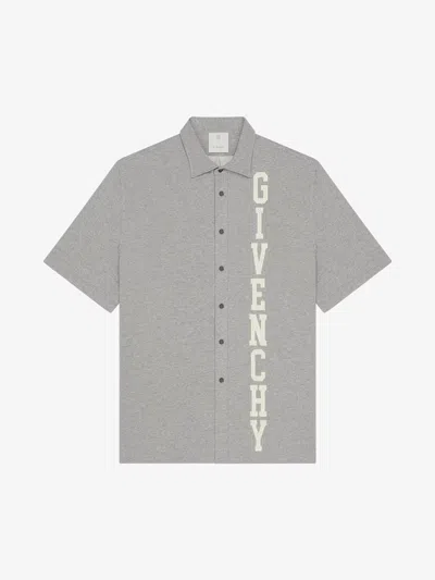 Pre-owned Givenchy College Shirt In Fleece In Black Grey