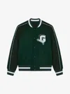 Givenchy College Varsity Jacket In Wool In Green