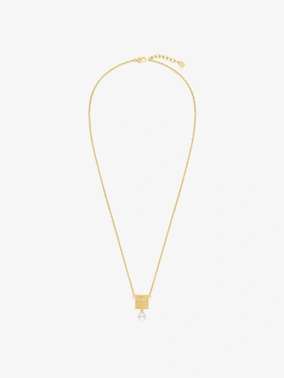 Givenchy Collier 4g En Métal Avec Perle In Gold