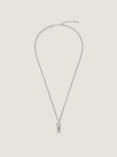 Givenchy Collier  Tape En Métal Et Émail In Metallic