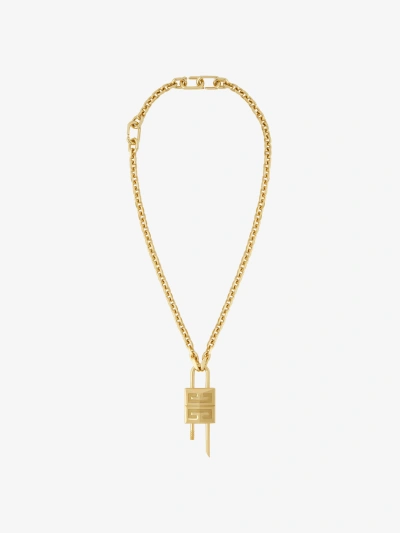 Givenchy Small Lock Necklace In Metal In Multicolor