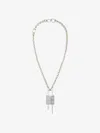 Givenchy Collier Lock Petit Modèle En Métal In Multicolor