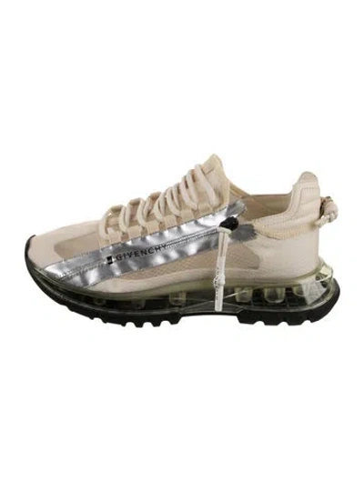 Pre-owned Givenchy Colorblock Pattern Athletic Sneakers In Neutral