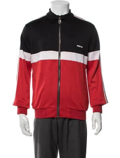 Pre-owned Givenchy Colorblock Pattern Bomber Jacket In Red