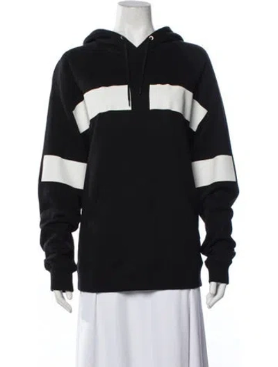 Pre-owned Givenchy Colorblock Pattern Crew Neck Hoodie In Blue