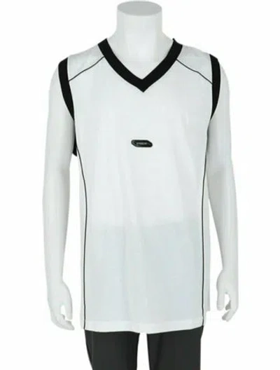 Pre-owned Givenchy Colorblock Pattern Jersey T-shirt W/ Tags In White