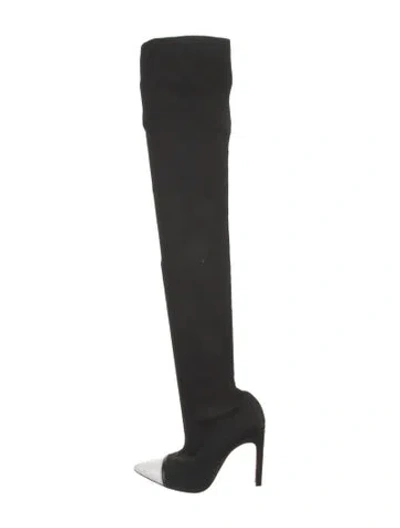 Pre-owned Givenchy Colorblock Pattern Sock Boots In Black