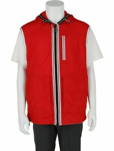 Pre-owned Givenchy Colorblock Pattern Vest W/ Tags In Red