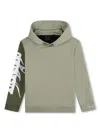 Givenchy Colour-block Jersey Hoodie In Green