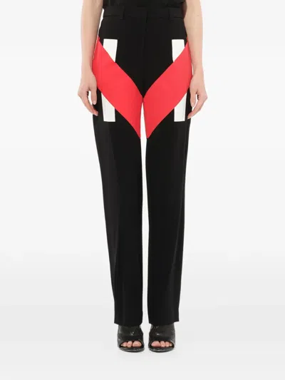 Givenchy Colour-block Tailored Trousers In Black