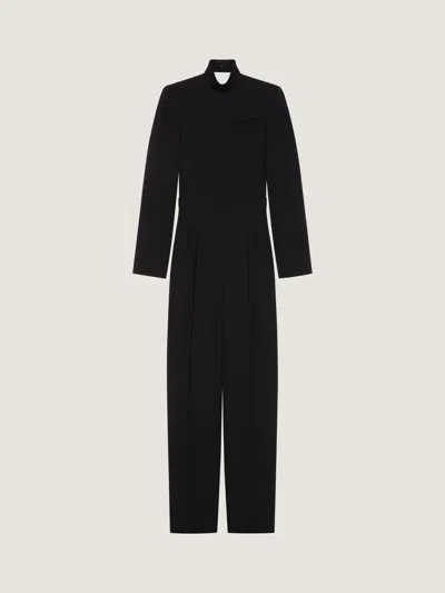 Givenchy Sliced Back All-in-one In Wool In Blue