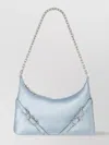 Givenchy Compact Leather Chain Crossbody In Blue