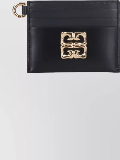 Givenchy Compact Leather Wallet With Key Ring Attachment