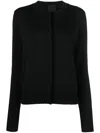 Givenchy Concealed-fastening Cardigan In Black