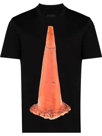 Givenchy Cone-print T-shirt In Black