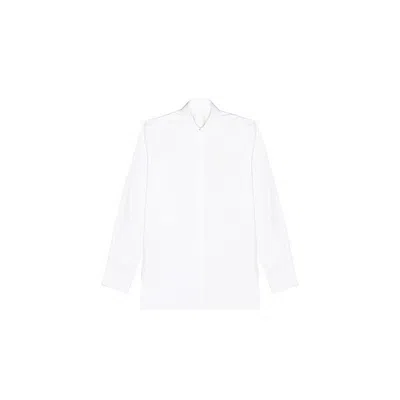 Givenchy Contemporary Ls Shirt W/ 4g Embroidery_white In ["white"]