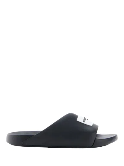 Givenchy Contoured Footbed Logo Slipper For Women In Black