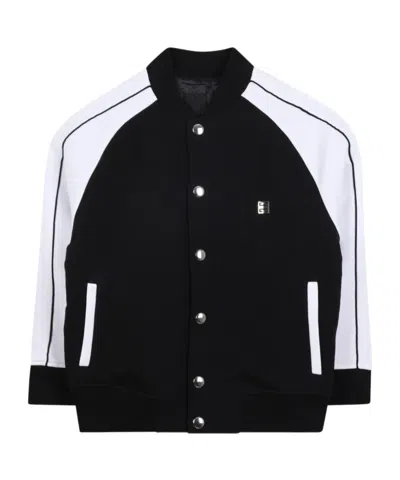 GIVENCHY CONTRAST-PANEL BOMBER JACKET