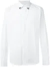 Givenchy Contrast Tip Shirt In White