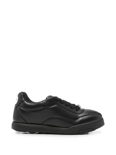 Givenchy Contrasting Engraved Slip-on Sneakers In Black