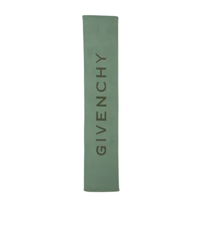 GIVENCHY CONTRASTING LOGO SCARF