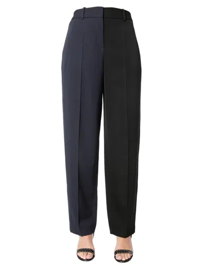 Givenchy Contrasting Panelled Trousers In Blue