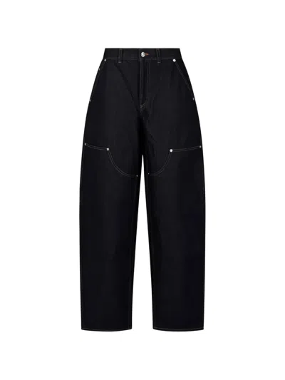 Givenchy Contrast-stitch Jeans In Blue
