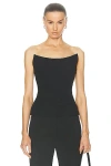 Givenchy Corset Bustier Top In Crepe And Satin In Black