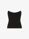 Givenchy Corset Bustier Top In Crepe And Satin In Black