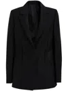 Givenchy Tailored Mohair Blend Jacket In Black