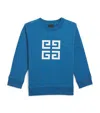 Givenchy Blue Sweatshirt With 4g Logo Print In Blue