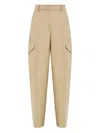 Givenchy Cotton And Wool Cocoon Trousers With Pockets Clothing