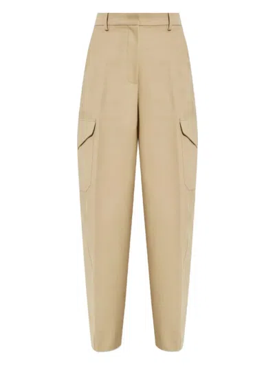 GIVENCHY COTTON AND WOOL COCOON TROUSERS WITH POCKETS