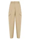 Givenchy Cotton And Wool Cocoon Trousers With Pockets Clothing