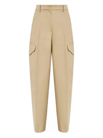 GIVENCHY GIVENCHY COTTON AND WOOL COCOON TROUSERS WITH POCKETS
