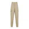 Givenchy Womens Beige Cocoon Straight-leg Cotton-wool Blend Trousers In Neutral