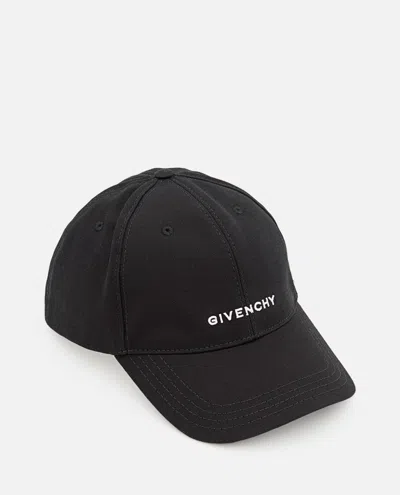 Givenchy Cotton Baseball Hat In Black