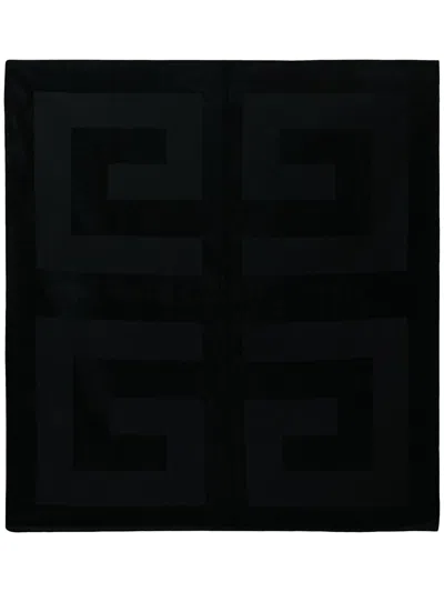 Givenchy Les Deux Cotton Beach Towel In Black